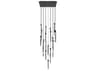 Avenue Lighting Alpine 31-Light Black Linear Pendant