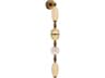 Avenue Lighting Dubai 1-Light Aged Golden Brass Wall Sconce