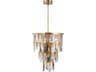 Avenue Lighting Paramount 10-Light Aged Brass Geometric Tiered Pendant