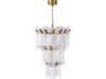 Avenue Lighting Belmont 1-Light Aged Golden Brass Tiered Pendant