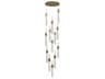 Avenue Lighting Tribeca 13-Light Aged Brass Cylinder Pendant