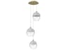 Avenue Lighting Sonoma Ave 3-Light Brushed Brass Pendant