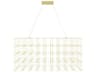 Avenue Lighting Argyle Ave 200-Light Gold Geometric Linear Island Pendant