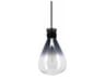 Avenue Lighting Del Mar 1-Light Smoke Clear Black Mini Pendant