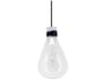 Avenue Lighting Del Mar 1-Light White Clear Mini Pendant