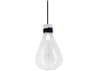 Avenue Lighting Del Mar 1-Light White Clear Mini Pendant