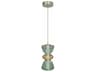 Avenue Lighting Rosewood 2-Light Aged Brass Mini Pendant