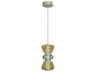 Avenue Lighting Rosewood 2-Light Aged Brass Mini Pendant