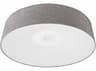 Avenue Lighting Cermack St Grey Linen Drum Flush Mount