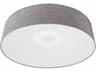Avenue Lighting Cermack St Grey Linen Drum Flush Mount