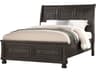 Avalon Furniture Gray Pine Wood Queen Sleigh Bed