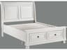 Avalon Furniture Oyster White Pine Wood Full Sleigh Bed