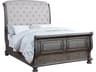 Avalon Furniture Grey Poplar Wood Upholstered Queen Sleigh Bed