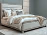Avalon Furniture White Oak Wood Upholstered Queen Panel Bed