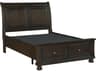 Avalon Furniture Acacia Brown Wood Full Sleigh Bed