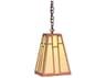 Arroyo Craftsman Asheville 1-Light Copper Glass Mini Pendant