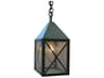 Arroyo Craftsman Nottingham 1-Light Green Glass Geometric Mini Pendant