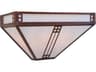 Arroyo Craftsman Prairie 2-Light Brown Glass Wall Sconce