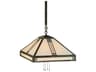 Arroyo Craftsman Prairie 4-Light Brown Glass Pendant