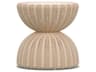 Azzurro Living Cabo Almond Wicker Round Patio Side Table