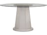 Bassett Mirror Korey Round Glass White Wash Mindi Dining Table