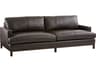 Barclay Butera Upholstery Horizon Ocean Brown Leather Sofa