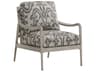 Barclay Butera Upholstery Leblanc Brown Fabric Accent Chair