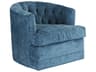 Barclay Butera Upholstery Cliffhaven Swivel Blue Fabric Accent Chair