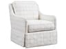 Barclay Butera Upholstery Salt Creek Swivel Beige Fabric Accent Chair