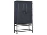 Barclay Butera Newport Jade Black Marine Bar Cabinet
