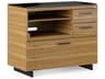 BDI Sequel Natural Walnut Black Hardwood Printer Cabinet