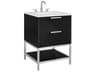 BEMMA Diamond 24" Charcoal Black Brushed Nickel Vanity