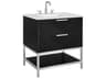 BEMMA Diamond 30" Charcoal Black Brushed Nickel Vanity