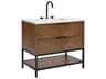 BEMMA Diamond 36" Walnut Matte Black Vanity