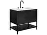 BEMMA Diamond 36" Charcoal Black Matte Vanity