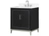 BEMMA Gracie 30" Midnight Black Brushed Nickel Vanity