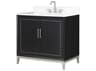 BEMMA Gracie 36" Midnight Black Brushed Nickel Vanity
