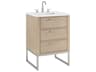 BEMMA Markham 24" Cashmere Grey Brushed Nickel Vanity