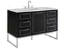 BEMMA Markham 48" Midnight Black Brushed Nickel Vanity