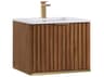 BEMMA Terra 24" Walnut Satin Brass Vanity