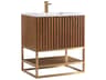 BEMMA Terra 30" Walnut Satin Brass Vanity
