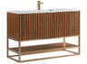 BEMMA Terra 48" Walnut Satin Brass Vanity