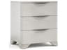 Bernhardt Sereno 3-Drawers White Walnut Wood Nightstand