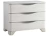 Bernhardt Sereno 3-Drawers White Walnut Wood Nightstand