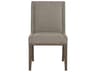 Bernhardt Linea Ash Wood Gray Upholstered Side Dining Chair