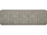 Bernhardt Linea 92" Oak Wood Cerused Greige Entertainment Console Table