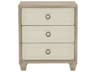 Bernhardt Santa Barbara 3-Drawers Beige Oak Wood Nightstand