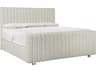 Bernhardt Silhouette White Upholstered Queen Panel Bed