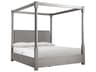 Bernhardt Trianon Gris Gray Upholstered Queen Canopy Bed