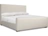 Bernhardt Tribeca Beige Oak Wood Upholstered California King Panel Bed